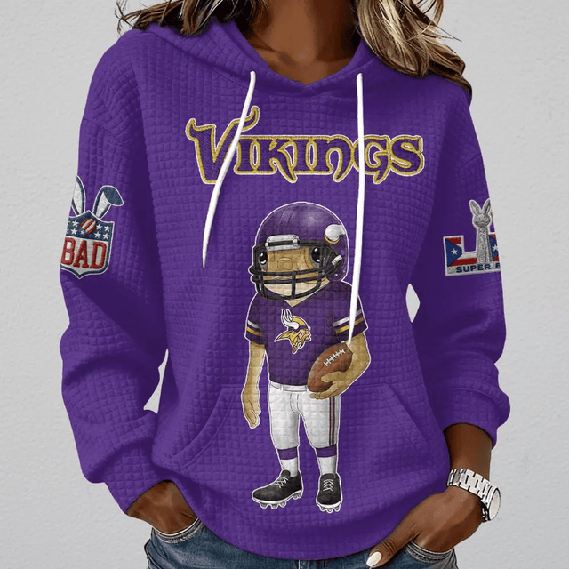 [SPECIAL OFFER] NEW CUSTOMIZED NFL05 MVK MINNESOTA VIKINGS UNISEX HOODED SWEATSHIRT