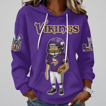 [SPECIAL OFFER] NEW CUSTOMIZED NFL05 MVK MINNESOTA VIKINGS UNISEX HOODED SWEATSHIRT