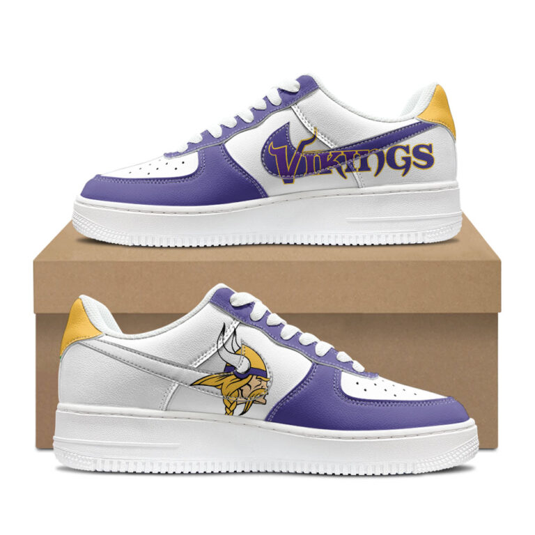 [SPECIAL OFFER] NEW CUSTOMIZED NFL05 MVK MINNESOTA VIKINGS AF1 SHOES