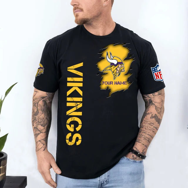 LIMITED EDITION - NEW CUSTOMIZED NFL05 MVK MINNESOTA VIKINGS T-SHIRT, POLO SHIRT, ZIP POLO SHIRT, SWEATSHIRT, HOODIE & ZIP HOODIE