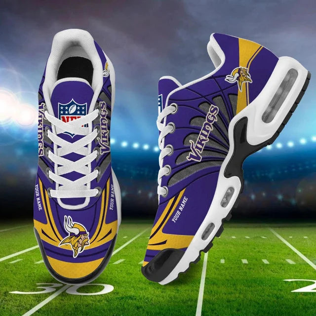 LIMITED EDITION - NEW CUSTOMIZED NFL05 MVK MINNESOTA VIKINGS AIR MAX PLUS SNEAKERS