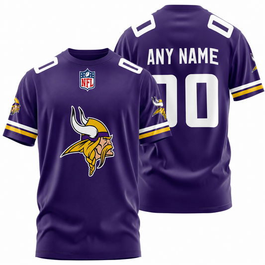 LIMITED EDITION - NEW CUSTOMIZED NFL05 MVK MINNESOTA VIKINGS T-SHIRT, POLO SHIRT, ZIP POLO SHIRT, SWEATSHIRT, HOODIE & ZIP HOODIE