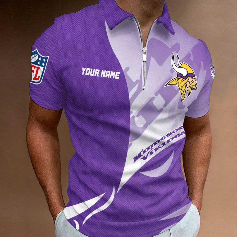 LIMITED EDITION - NEW CUSTOMIZED NFL05 MVK MINNESOTA VIKINGS T-SHIRT, POLO SHIRT, ZIP POLO SHIRT, SWEATSHIRT, HOODIE & ZIP HOODIE