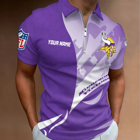 LIMITED EDITION - NEW CUSTOMIZED NFL05 MVK MINNESOTA VIKINGS T-SHIRT, POLO SHIRT, ZIP POLO SHIRT, SWEATSHIRT, HOODIE & ZIP HOODIE