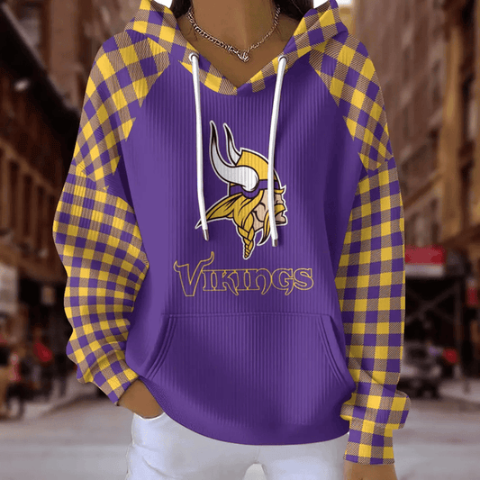 [SPECIAL OFFER] NEW CUSTOMIZED NFL05 MVK MINNESOTA VIKINGS RIBBED HOODIE & SWEATSHIRT