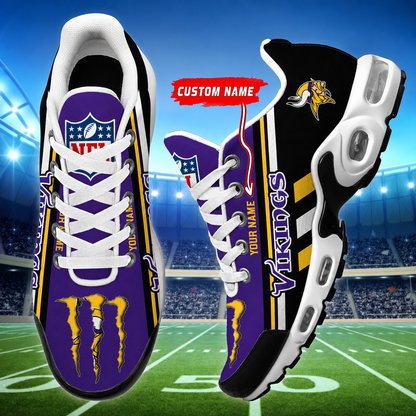 LIMITED EDITION - NEW CUSTOMIZED NFL05 MVK MINNESOTA VIKINGS AIR MAX PLUS SNEAKERS