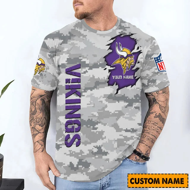 LIMITED EDITION - NEW CUSTOMIZED NFL05 MVK MINNESOTA VIKINGS T-SHIRT, POLO SHIRT, ZIP POLO SHIRT, SWEATSHIRT, HOODIE & ZIP HOODIE