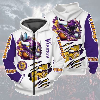 LIMITED EDITION - NEW CUSTOMIZED NFL05 MVK MINNESOTA VIKINGS UNISEX T-SHIRT, POLO, HOODIE & JACKETS