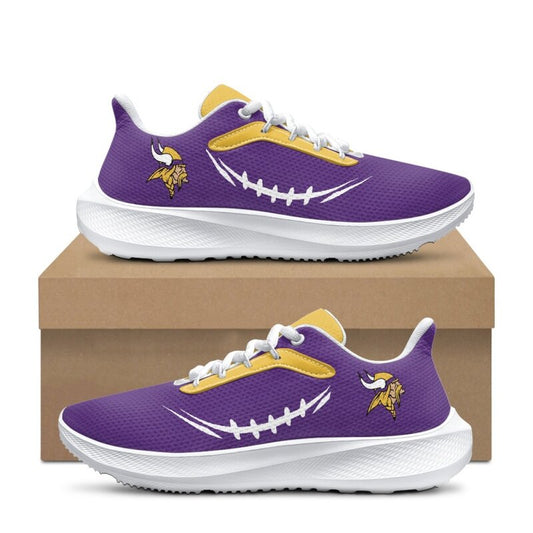 [SPECIAL OFFER] NEW CUSTOMIZED NFL05 MVK MINNESOTA VIKINGS ROAD RUNNING SHOES