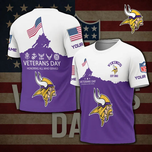 LIMITED EDITION - NEW CUSTOMIZED NFL05 MN VIKINGS UNISEX T-SHIRT, SWEATSHIRT, HOODIE & ZIP HOODIE