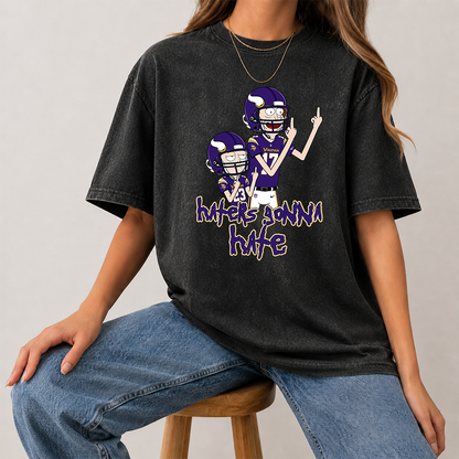 [SPECIAL OFFER] NEW CUSTOMIZED NFL05 MVK MINNESOTA VIKINGS FUNNY MULTICOLOR WASHED TEE