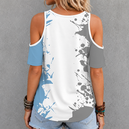 [FAN FAVORITE] NEW CUSTOMIZED NCAA MAM05 NTH NORTH CAROLINA TAR HEELS CRISS CROSS V-NECK TOP