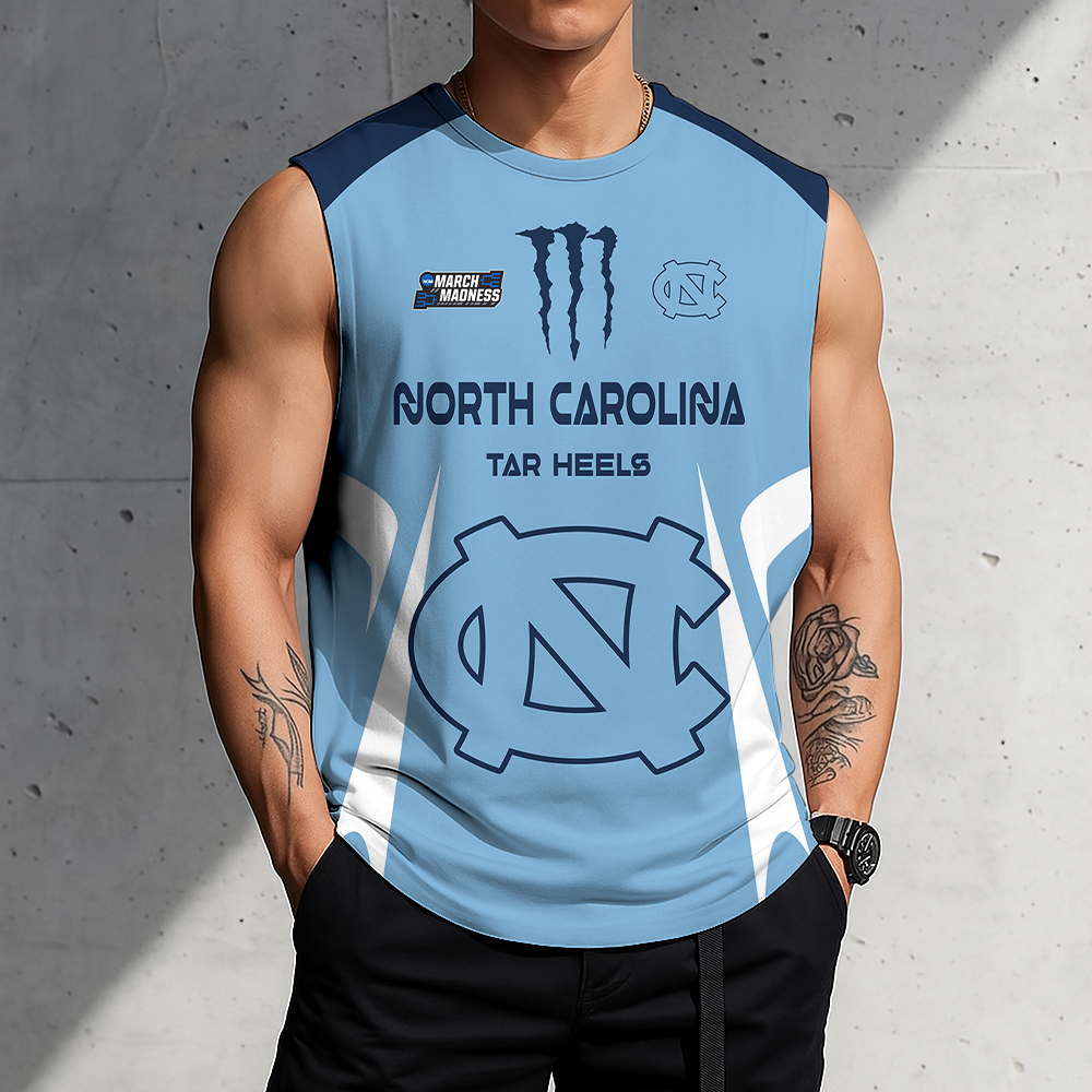 LIMITED DROP - NEW CUSTOMIZED | NCAA MAM05 NTH NC TAR HEELS MEN'S GYM SHIRT