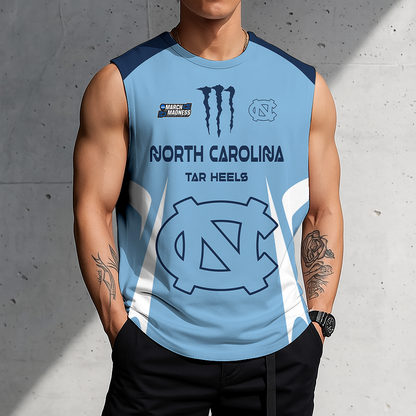 LIMITED DROP - NEW CUSTOMIZED | NCAA MAM05 NTH NC TAR HEELS MEN'S GYM SHIRT