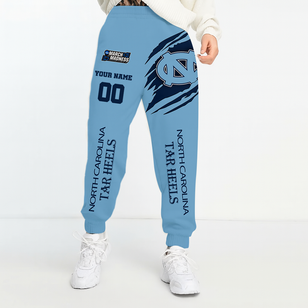 LIMITED EDITION - NEW CUSTOMIZED NCAA FBS05 NTH NORTH CAROLINA TAR HEELS UNISEX LONG PANTS