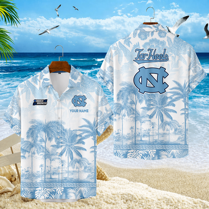 LIMITED EDITION - NEW CUSTOMIZED MAM05 NTH NORTH CAROLINA TAR HEELS UNISEX HAWAIIAN SHIRT