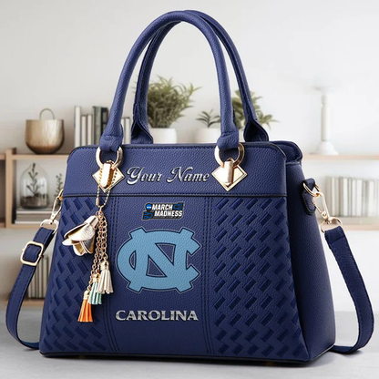 LIMITED EDITION - NEW CUSTOMIZED NCAA MAM04 ICB UCLA BRUINS ZIP HANDBAG MULTICOLOR