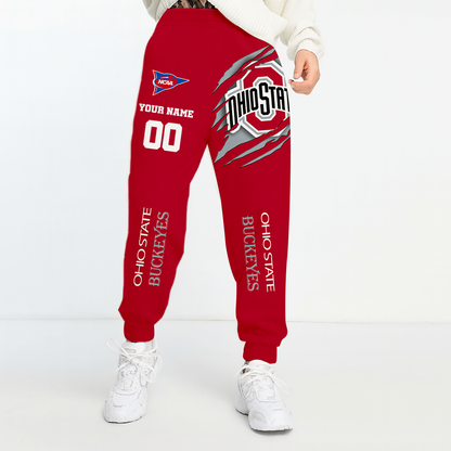 LIMITED EDITION - NEW CUSTOMIZED NCAA FBS05 OSB OHIO STATE BUCKEYES UNISEX LONG PANTS