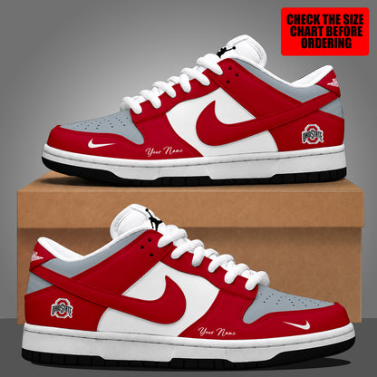 [FAN FAVORITE] NEW CUSTOMIZED NCAA FBS05 OSB OHIO STATE BUCKEYES DUNK LOW SHOES