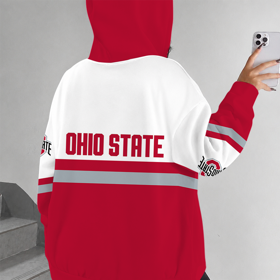 [FAN FAVORITE] NEW CUSTOMIZED NCAA FBS05 OSB OHIO STATE BUCKEYES ZIP HOODIE