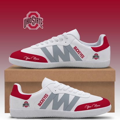[FAN FAVORITE] NEW CUSTOMIZED NCAA FBS05 OSB OHIO STATE BUCKEYES CLASSIC SNEAKERS