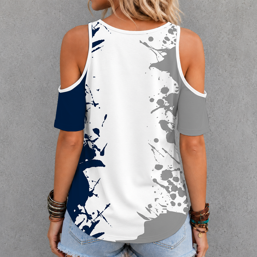 [FAN FAVORITE] NEW CUSTOMIZED NCAA CFH05 PNL PENN STATE NITTANY LIONS CRISS CROSS V-NECK TOP