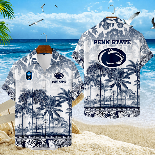 LIMITED EDITION - NEW CUSTOMIZED CFH05 PNL PENN STATE NITTANY LIONS UNISEX HAWAIIAN SHIRT