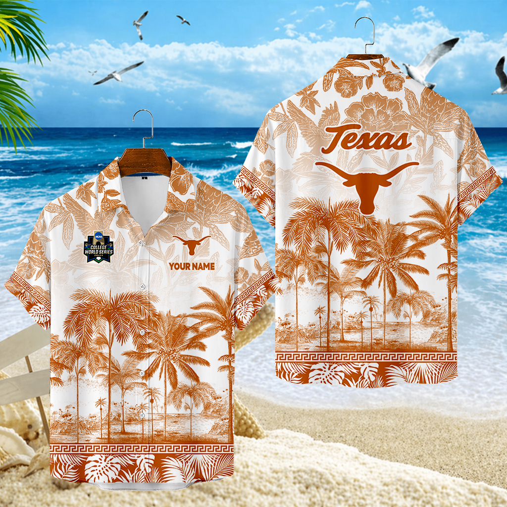LIMITED EDITION - NEW CUSTOMIZED CWS05 TXL TEXAS LONGHORNS UNISEX HAWAIIAN SHIRT