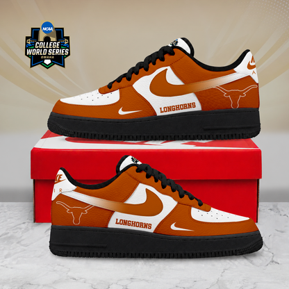 SPECIAL EDITION - NEW CUSTOMIZED NCAA CWS05 TXL TEXAS LONGHORNS AF1 SHOES