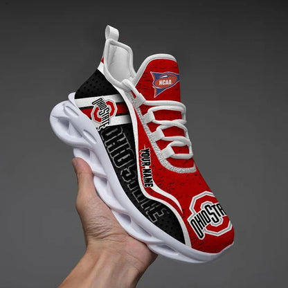 EXCLUSIVE EDITION - NEW CUSTOMIZED NCAA FBS05 OSB OHIO STATE BUCKEYES CLUNKY SNEAKERS