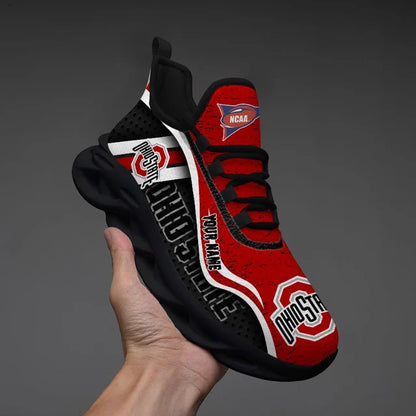 EXCLUSIVE EDITION - NEW CUSTOMIZED NCAA FBS05 OSB OHIO STATE BUCKEYES CLUNKY SNEAKERS