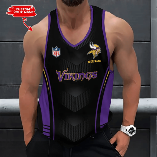 [SPECIAL OFFER] NEW CUSTOMIZED NFL05 MVK MINNESOTA VIKINGS UNISEX TANK TOP