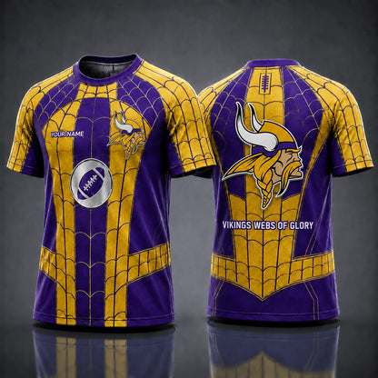 [SPECIAL OFFER] NEW CUSTOMIZED NFL05 MVK MINNESOTA VIKINGS x SPIDER T-SHIRT, HOODIE & ZIP HOODIE