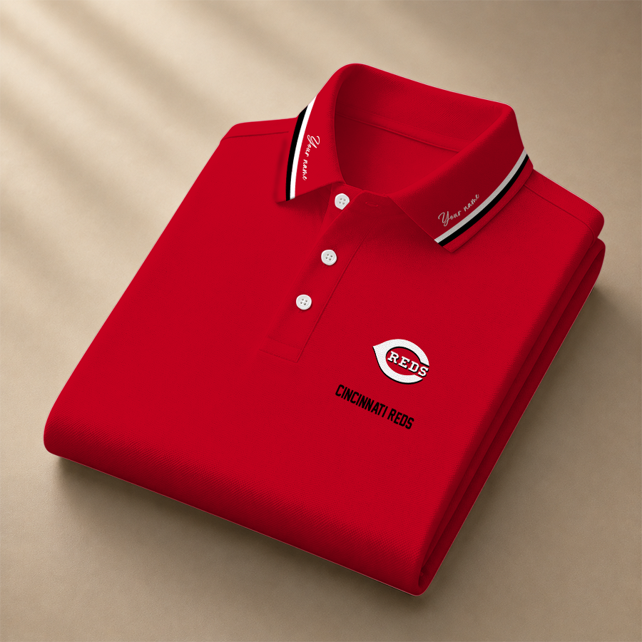 LIMITED EDITION - NEW CUSTOMIZED MLB05 CRS CINCINNATI REDS POLO SHIRT