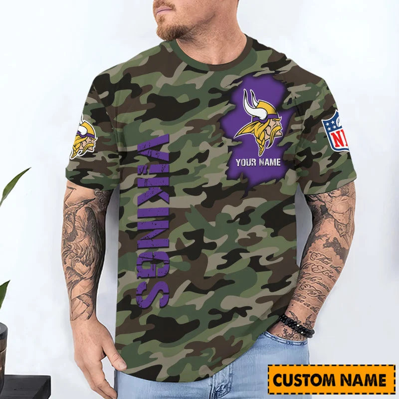 LIMITED EDITION - NEW CUSTOMIZED NFL05 MVK MINNESOTA VIKINGS T-SHIRT, POLO SHIRT, ZIP POLO SHIRT, SWEATSHIRT, HOODIE & ZIP HOODIE