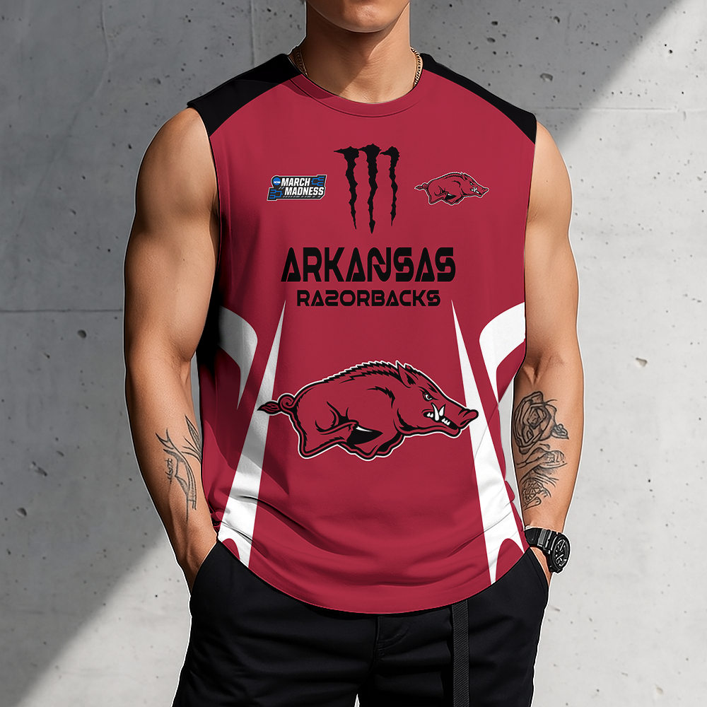 LIMITED DROP - NEW CUSTOMIZED | NCAA MAM06 AKR AK RAZORBACKS MEN'S GYM SHIRT