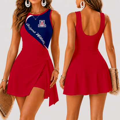 [FAN FAVORITE] NEW CUSTOMIZED NCAA CWS06 ARW ARIZONA WILDCATS WOMEN'S SUMMER SKORT DRESS