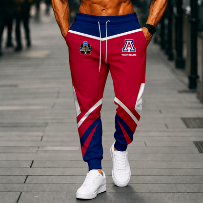 LIMITED EDITION - NEW CUSTOMIZED NCAA CWS06 ARW ARIZONA WILDCATS SWEATPANTS