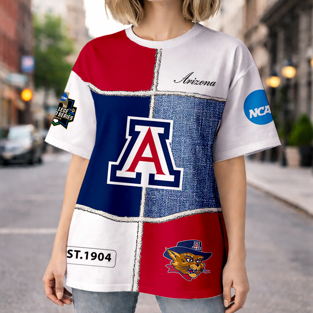 LIMITED EDITION - NEW CUSTOMIZED NCAA CWS06 ARW ARIZONA WILDCATS HOODIE, T-SHIRTS, ZIP HOODIE, SWEATSHIRTS & POLO SHIRT