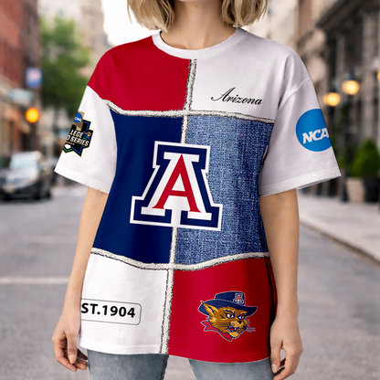 LIMITED EDITION - NEW CUSTOMIZED NCAA CWS06 ARW ARIZONA WILDCATS HOODIE, T-SHIRTS, ZIP HOODIE, SWEATSHIRTS & POLO SHIRT
