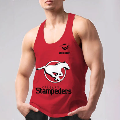 [FAN EXCLUSIVE] NEW CUSTOMIZED CFL06 CGY CALGARY STAMPEDERS UNISEX TANK TOP