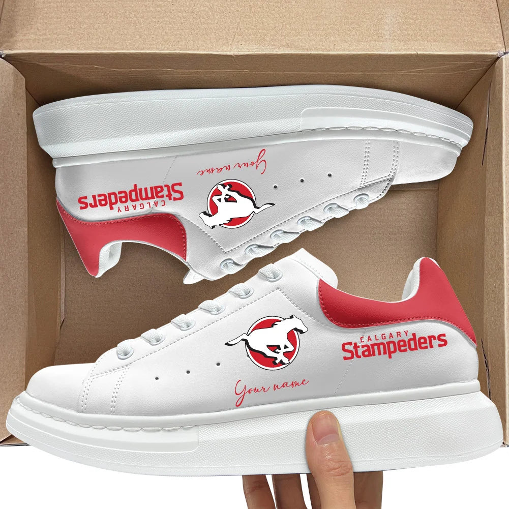 [FAN EXCLUSIVE] NEW CUSTOMIZED CFL06 CGY CALGARY STAMPEDERS MCQUEEN SHOES