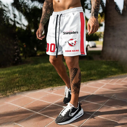 [FAN EXCLUSIVE] NEW CUSTOMIZED CFL06 CGY CALGARY STAMPEDERS SHORT PANTS