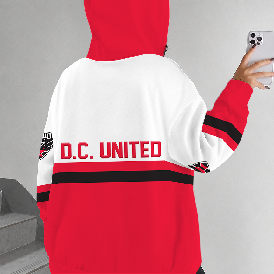 [FAN EXCLUSIVE] NEW CUSTOMIZED MLS06 DCU D.C. UNITED ZIP HOODIE