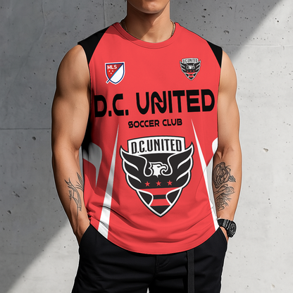 LIMITED EDITION - NEW CUSTOMIZED MLS06 DCU D.C. UNITED TANK TOP & GYM SHIRT