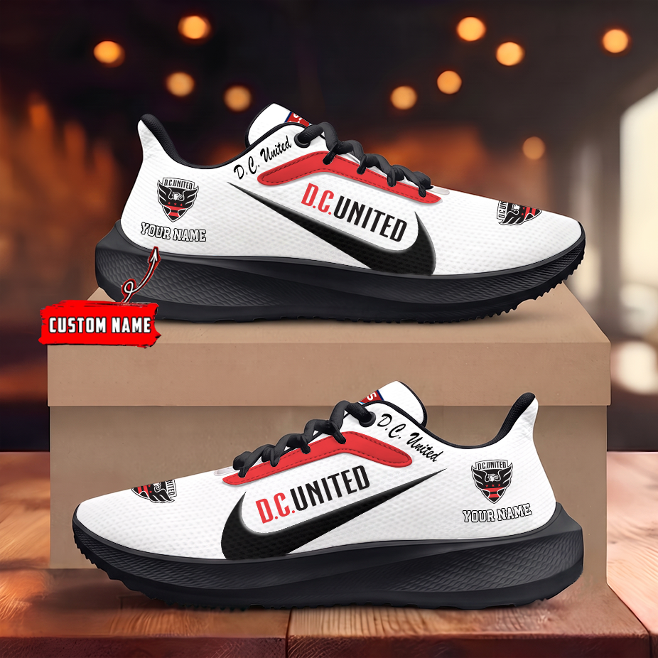 [FAN EXCLUSIVE] NEW CUSTOMIZED MLS06 DCU D.C. UNITED ROAD RUNNING SHOES