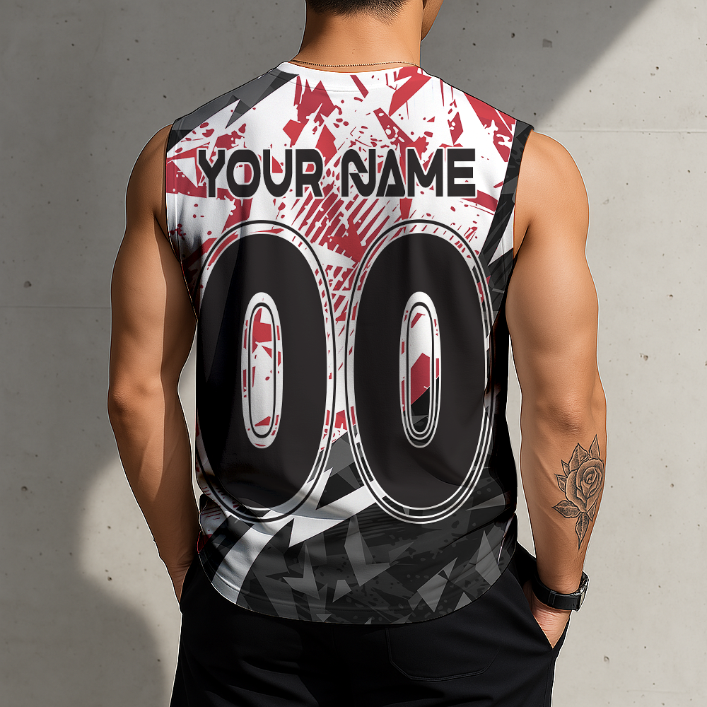 POPULAR NOW - NEW CUSTOMIZED MLS06 DCU D.C. UNITED TANK TOP & GYM SHIRT