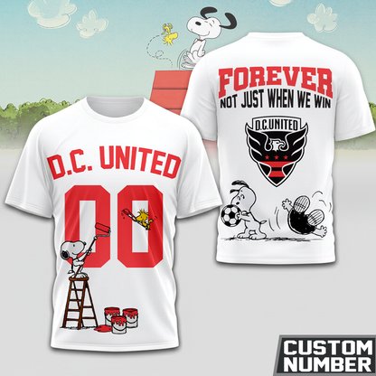 ENDING TODAY - NEW CUSTOMIZED MLS06 DCU D.C. UNITED x SNOOPY HOODIE, T-SHIRTS, ZIP HOODIE, SWEATSHIRTS & POLO