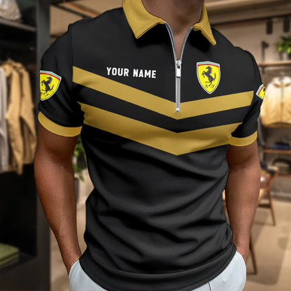 LIMITED EDITION - NEW CUSTOMIZED F106 FER SF90 ZIP POLO SHIRT