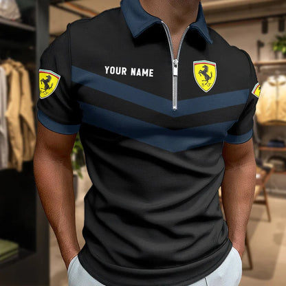 LIMITED EDITION - NEW CUSTOMIZED F106 FER SF90 ZIP POLO SHIRT